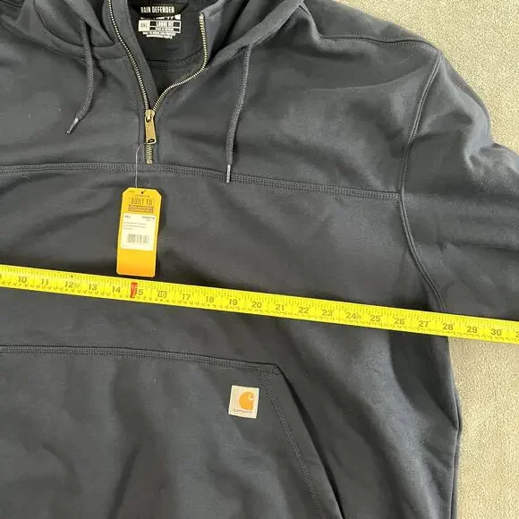 Carhartt Rain Defender Paxton Heavyweight 1/4 Zip Hoodie Sweatshirt Mens 4XL NWT - Picture 11 of 12
